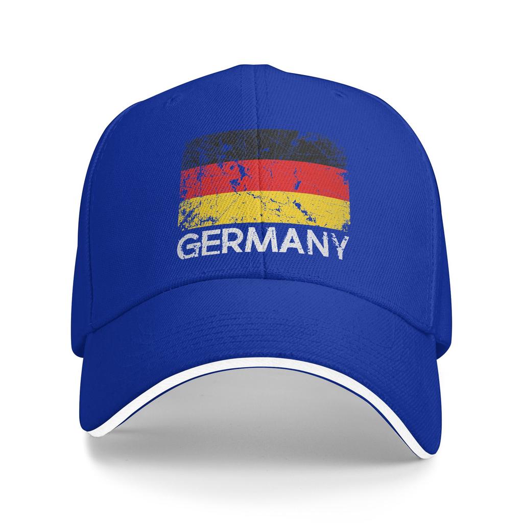 Deutschland Flag of German Baseball Cap  Couple Women Print Trucker Hat Summer y2k Retro Outdoor Gym Breathable Snapback Cap