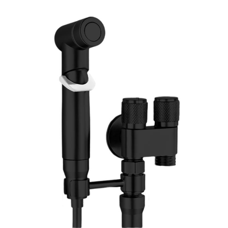 652F Handheld Bidet Sprayer Toilet Bidet Attachment with Double Outlet Valves Handheld Toilet Bidet Faucet Sprayer Enduring