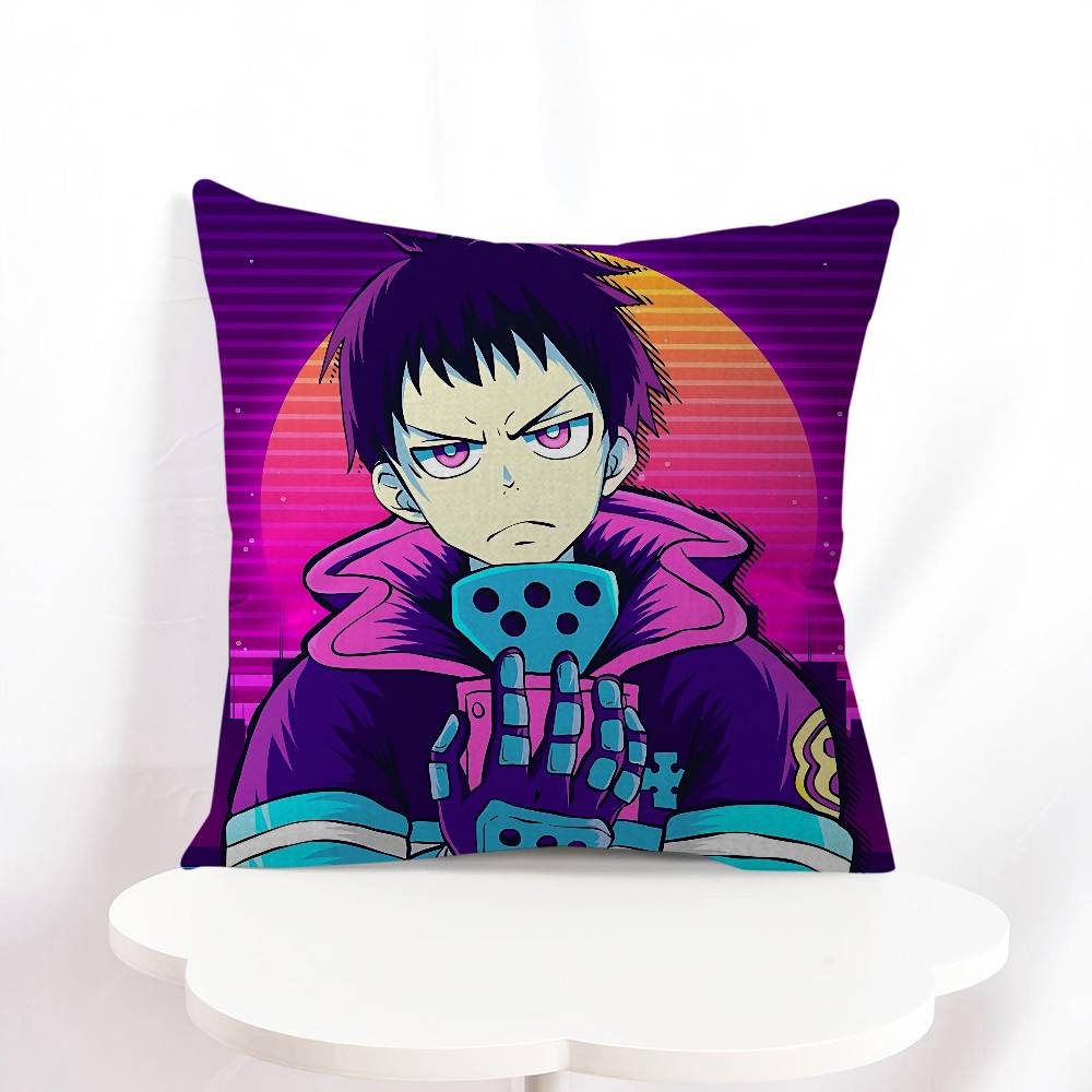 S-Shinra Kusakabe Kissen Geschenke Heim Büro Einrichtung Schlafzimmer Sofa Auto Kissenbezug Hülle 45x45cm