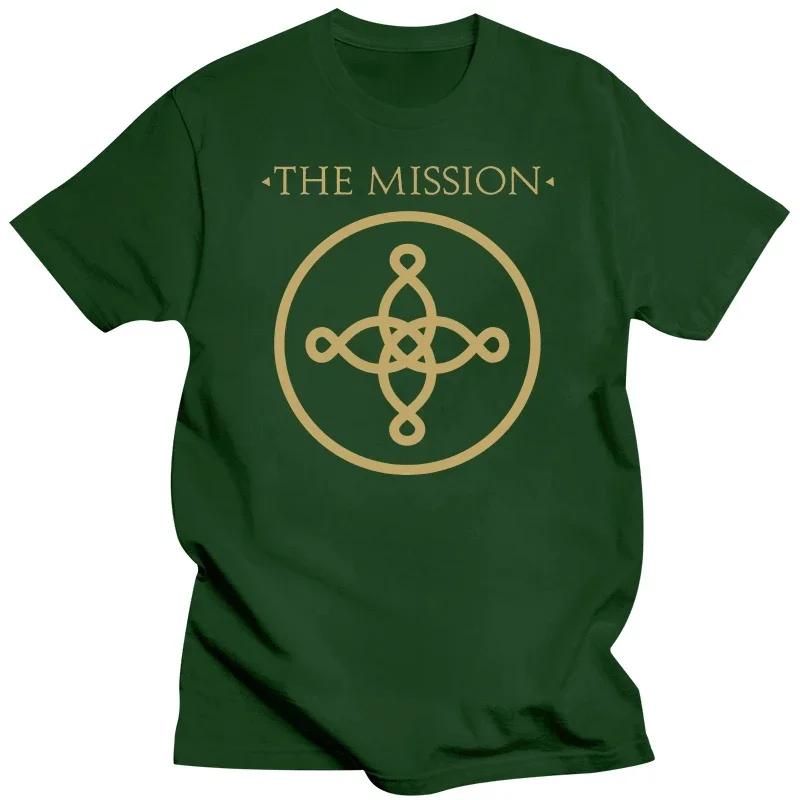 fashion heavyweight Hot Sale Summer Round Collar streetwea THE MISSION UK gothic rock band MISSION band t-shirt  men clothing