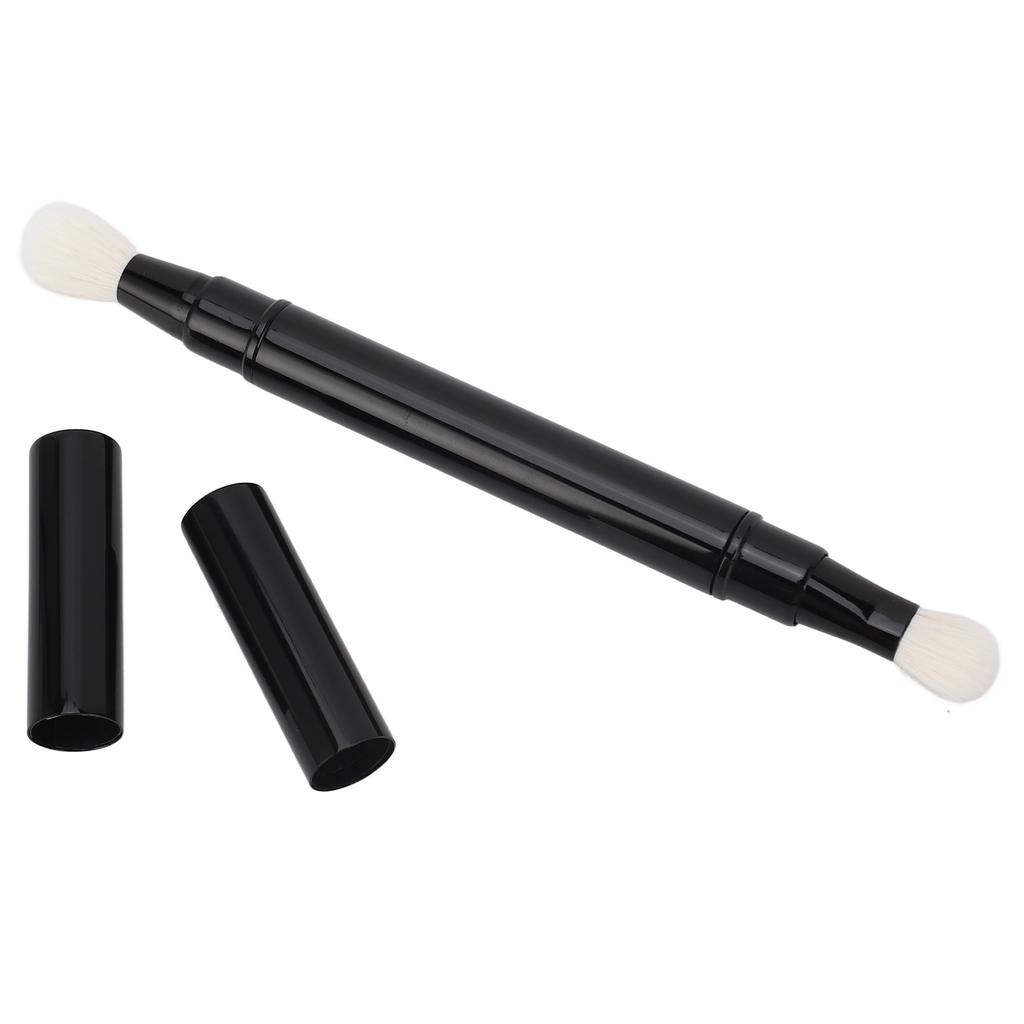 Dual Eyeshadow Brush Retractable Portable Double Ended Eye Makeup Brush for Outdoor Travel