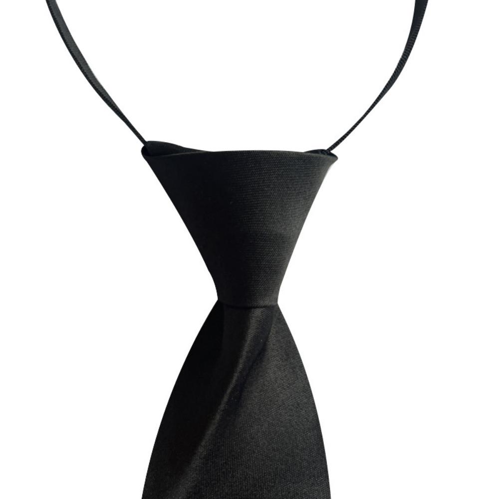 Xianyi Japanese College Style Shirt Black Tie Women's Lazy Shirt Solid Color No-tie Clothing Accessories P21