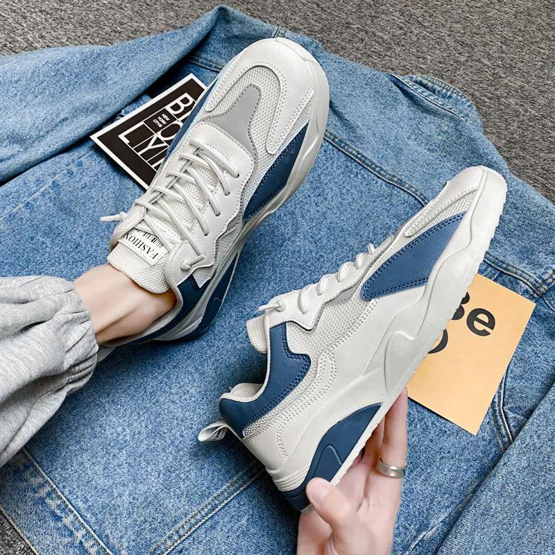 Spring and Autumn Men's Shoes Summer Breathable Thin Deodorant Mesh Shoes Versatile Flat Shoes Sports Casual Shoes