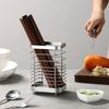 Utensil Holder Drying Rack Stainless Steel Draining Basket Wall Mount No Drilling for Kitchen Chopsticks Large Original
