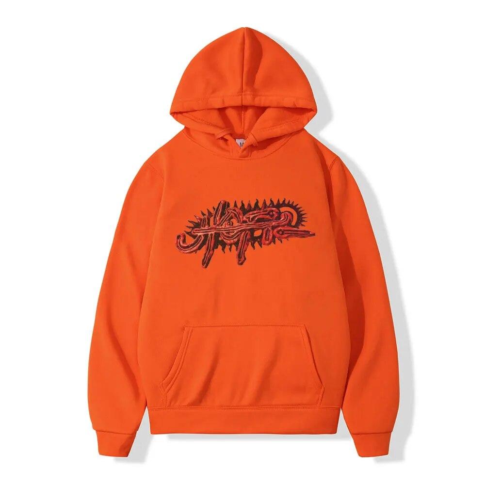 Raper Cactus Jack Utopia bluza z kapturem z nadrukiem unisex kobiety Hip Hop Vintage bluzy z długim rękawem moda codzienna bluza polarowa Streetwear