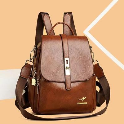 2025 Neuer Retro Damen Rucksack mit großer Kapazität aus echtem Leder - Leicht & lässiger Reisestil