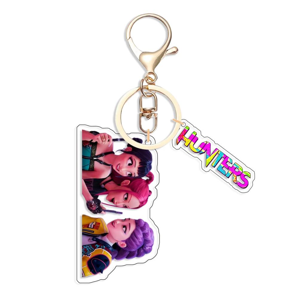 Porte-clés Acrylique pour Chasseurs de Démons Populaire Kpop Huntr-X Mira Rumi Zoey Saja Garçons Sac à Dos Pendentif de Voiture Cadeau Exquis
