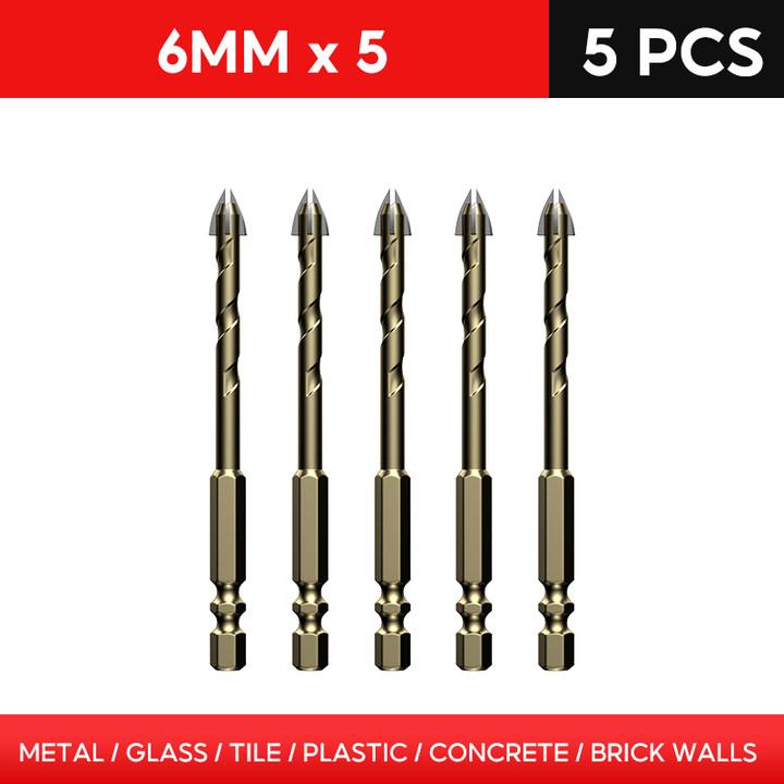 Overlord Drill Tile Bit High Hardness Glass Four Edge Drilling Drill Hole Opener Tile Concrete Wall Reaming Drill Bit Tools