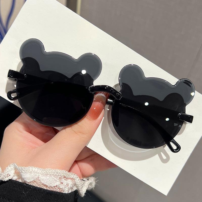 Cute Cartoon Cat's Eye Rimless Sunglasses for Girls with Color-Changing Lenses - 8 Options