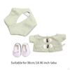 Stuffed Doll Coat Headwear and Shoes DIY Photo Props Costumes for 38cm Dolls Pink