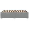 Bed Frame Without Mattress Light Grey 120 X 190 Cm Fabric