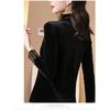 Moda Donna Casual Primavera Autunno Tinta Unita Stampa Manica Lunga Collo Alto Bluse & Camicie