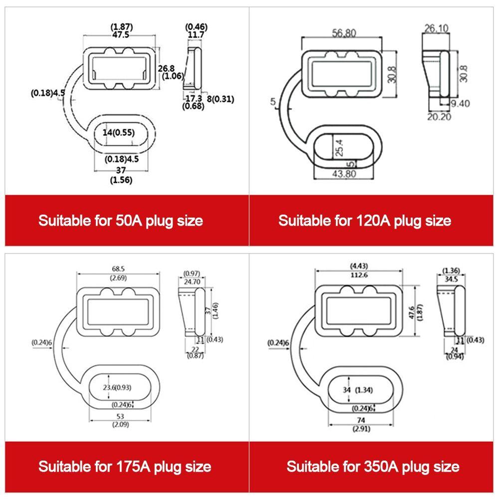 Rubber Dust Cap Soft Power Connectors Cover Dustproof Cover  Plug Connector