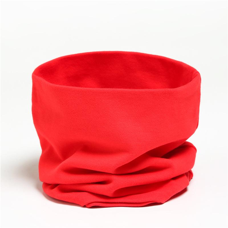 Wszechstronny bawełniany snood w jednolitym kolorze: Miękkie, Bez podszewki, Wysoki dekolt Kolory cukierkowe w stylu koreańskim