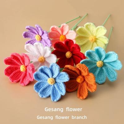 Fiori all'Uncinetto Finiti Fiori di Galsang Creativi Crochet Bouquet Fiori Intrecciati Amici Fiori Intrecciati Regalo Festa della Mamma Decorazione per la Casa