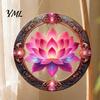 Indoor Outdoor Hanging Ornament Colorful Hummingbird Wall Decoration, Stained Acrylic Suncatcher for Window Easy Install Pendant Decor, Decorative