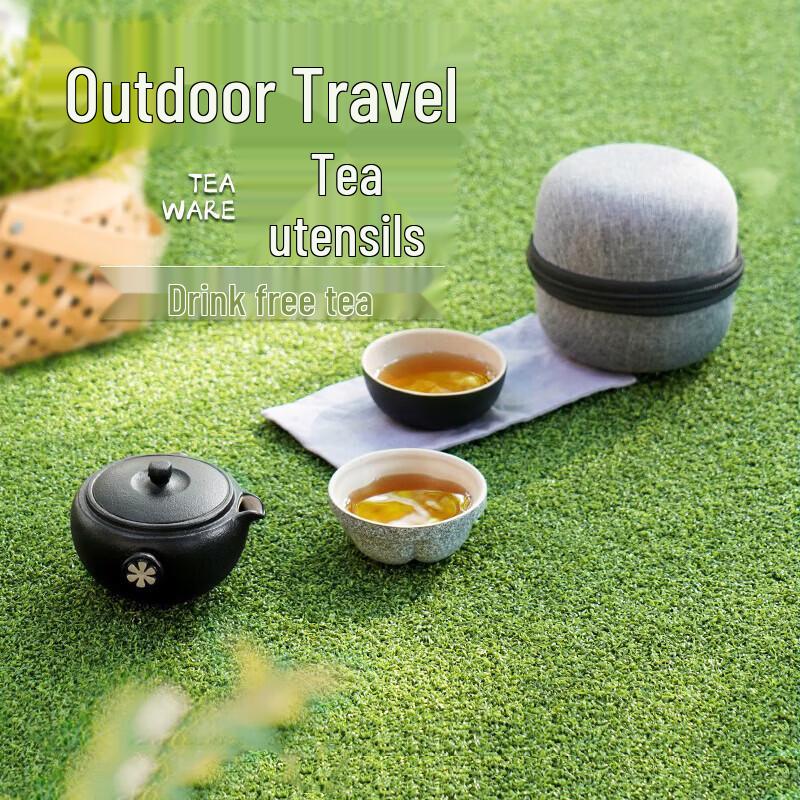 Lubao Portable Ceramic Travel Tea Set