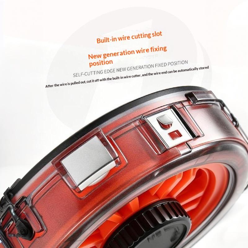 Fishing Line Winder Storage Box Ceramic Guide Ring Leader Line Organizer Anti Reverse Quick Cut Portable Fishing Tool
