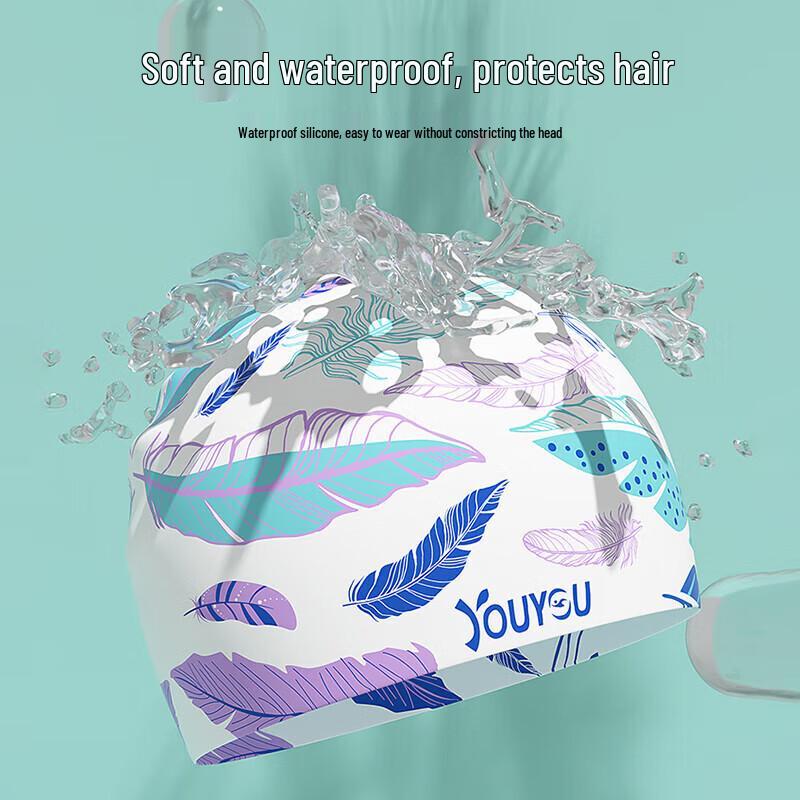 Unisex Silicone Waterproof Swimming Cap for Long Hair