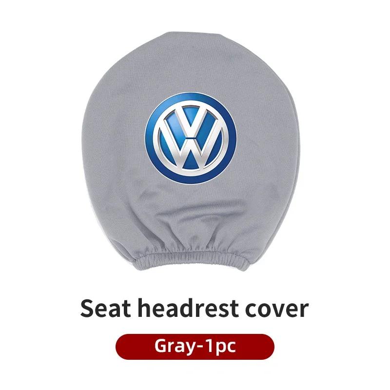 Hijk1 ·Car Seat Headrest Protective Cover Anti-Dirty Pillow Protector For VW Scirocco Jetta Beetle Golf Passat Polo Tiguan Sharan GTI