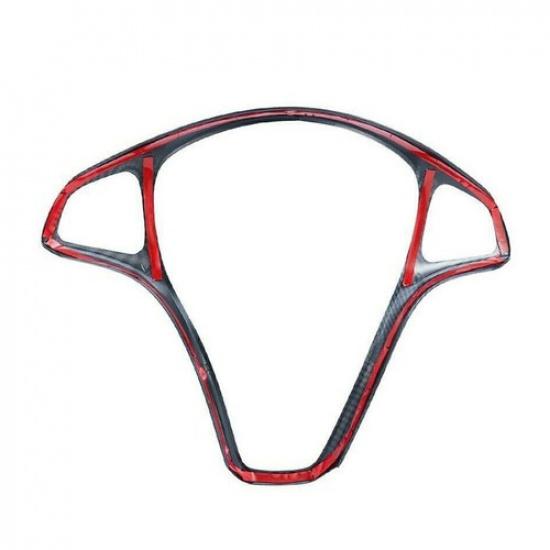 Carbon Fiber Style Steering Wheel Panel Cover Trim Decal Fits Benz C-Class W205