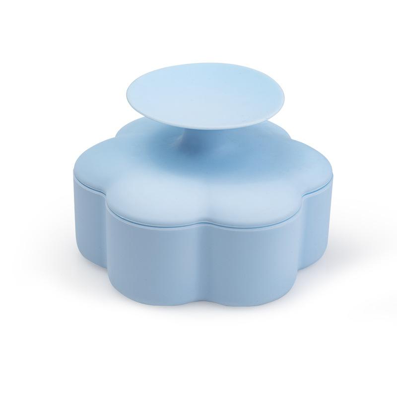 Silicone Cleaner Mat Portable Foldable Pad For Tools Makeup Brush Cleaning Box Soft Mat With Convex Texture Brush