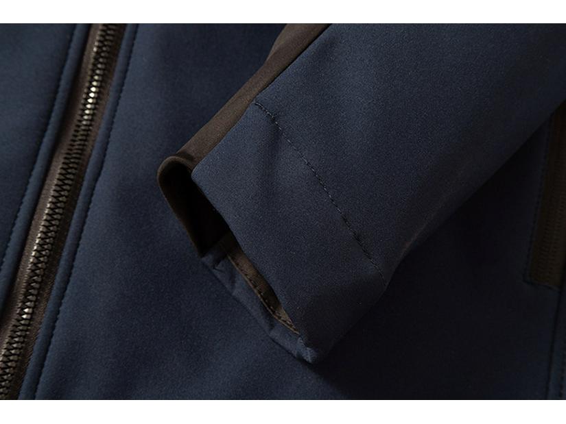Unisex Fleece-Lined Windproof Waterproof Softshell Hooded Jacket for Outdoor Camp & Hike