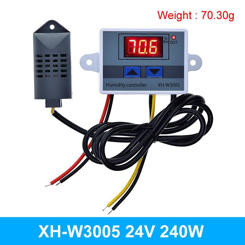 XH-W3005 W3005 TZT DC 12V 24V 220V 10A Controler Digital de Umiditate Higrometru Comutator de Control 0~99%RH Higrostat Senzor de Umiditate