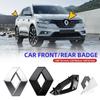 3D ABS Logo Renault Emblem Car Front Sticker Rear Trunk Badge For Renault Grand Scenic XMOD Megane Clio 4 Laguna 2 3 Coupe RS SS1