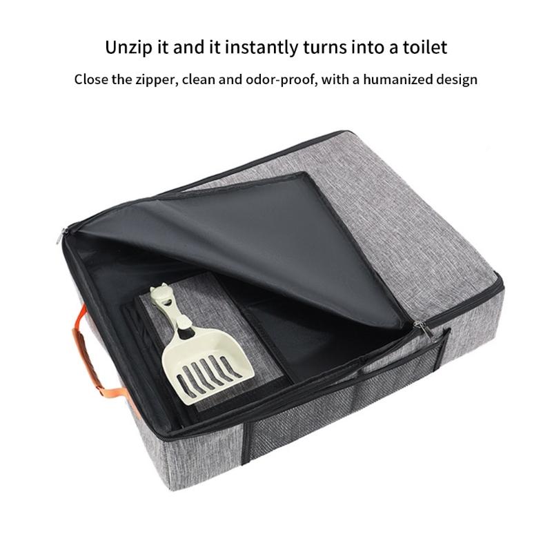 Cats Litter Pans With Handle Baffle Rabbit Litter Box Easy Cleaning No Residues Easy Cleaning Smooth Surfaces