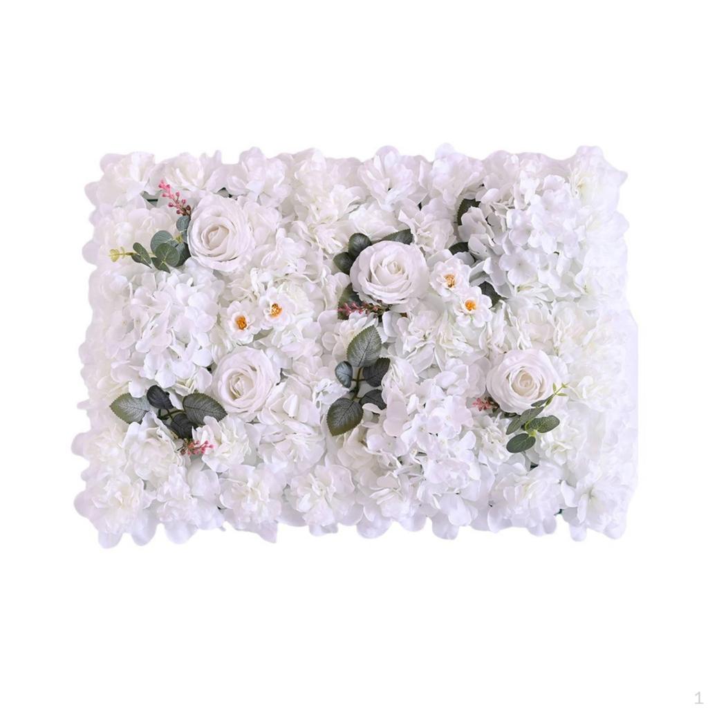 Floral Panel with Rose Accents Artificial Decorative for Brides,