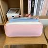 Color Block Shoulder Bag Durable Student Tote Bag Campus Crossbody Bag