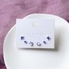 Ceramic Ear Post Stud Earrings Mixed Color Round Flower Star Airplane Universe Planet Earring Girl Women Ear Jewelry