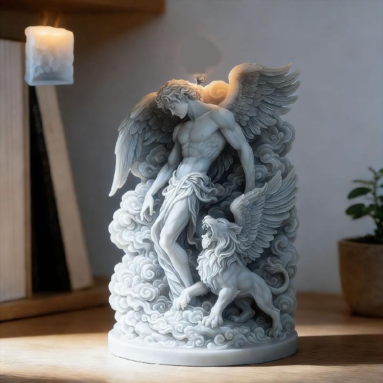 Mythical Angel Carving Silicone Candle Molds For Handmade Candle Soap Home Decoration Gypsum Ornament Resin Casting