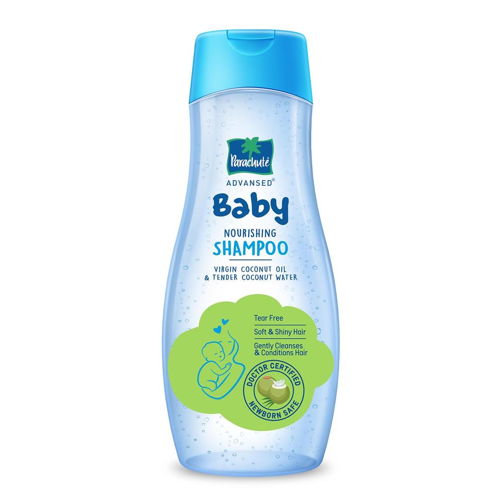 PARACHUTE Tear-Free Baby Shampoo 410ml With Virgin Coconut Oil & Tender Coconut Water | Soft Shiny Hair | Hypoallergenic | Newborn Safe