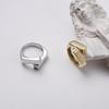 Geometric Cross Women's Minimalist Adjustable Metal Ring - Trendy Cold Style Index Finger Accessory