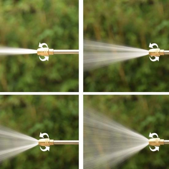 High Pressure Household Car Wash Nozzle Water with One-Click Multi Spray Modes Direct Fan Nozzle All-Copper Leak-Proof Joints Foam Pot for Car