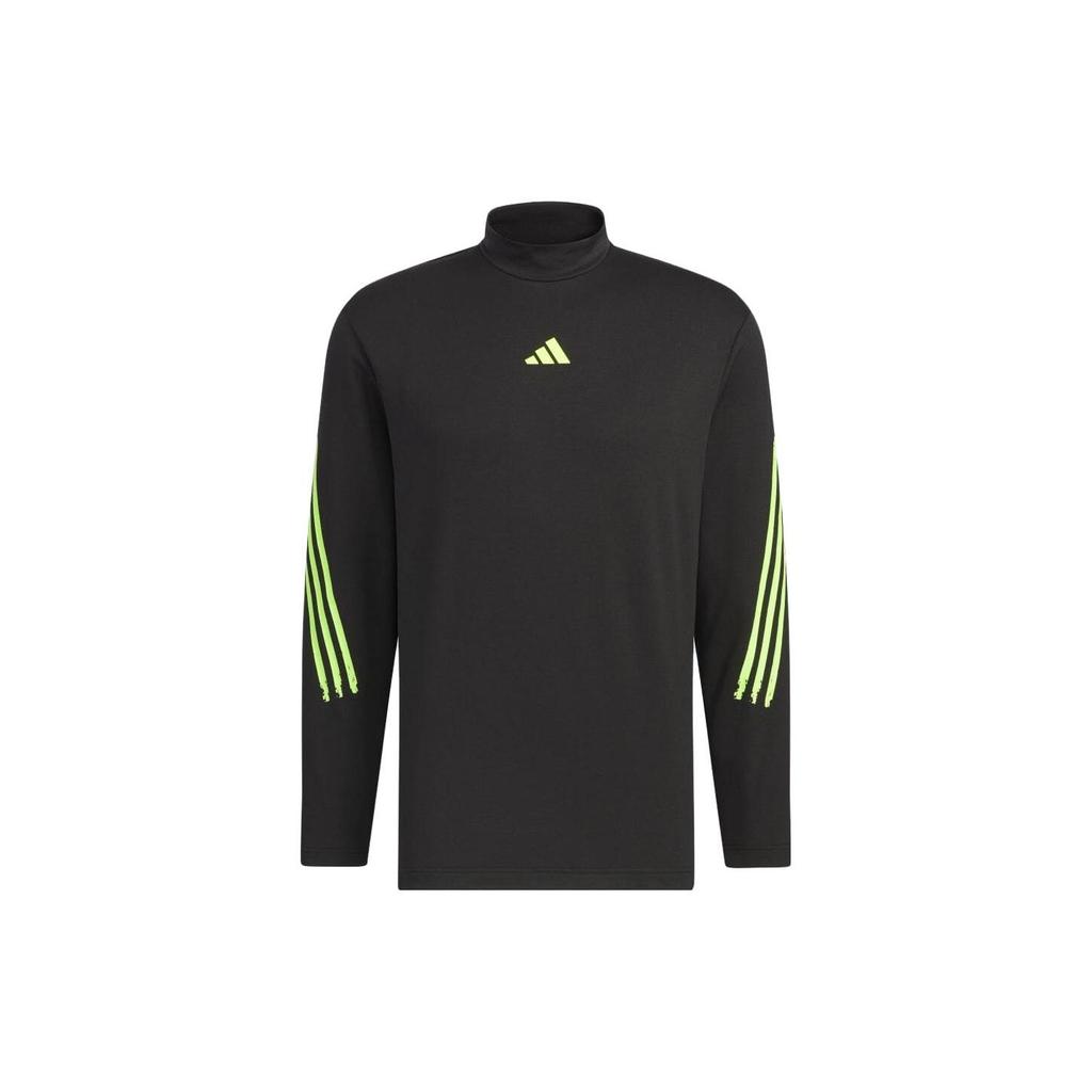 Adidas Half High Neck Pullover Casual Sports Long Sleeve T-Shirt Men Tops Black IT6871