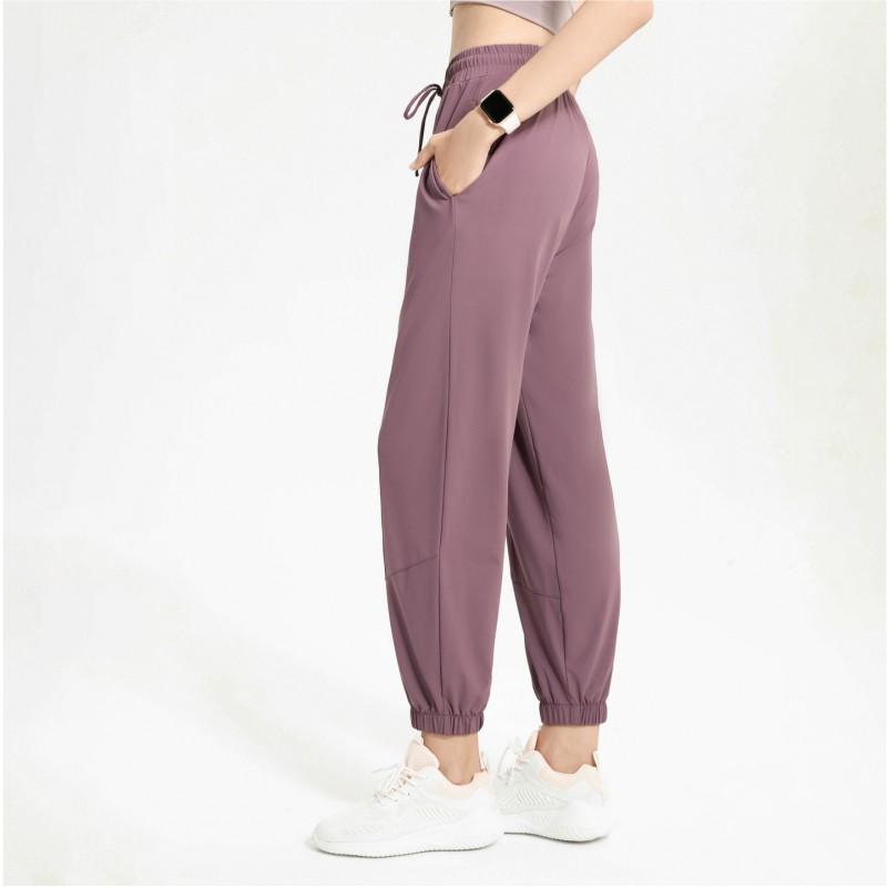 Womens UPF40 Quick-Dry Lightweight Wide-Leg Joggers With Drawstring Waist Yoga Running Summer Outdoor Activities