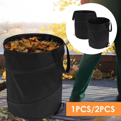 Collapsible Garden Waste Bag Leaf Large Capacity Pop Up Trash Can Camping Yard Garden Portable Leaf Rake Weed Storage Bag
