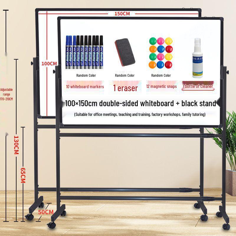 Mobile Magnetic Whiteboard Stand for Office, Meetings, Teaching, and Displays