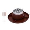2 In 1 Electric Smores Maker And Fondue Pot Indoor Tabletop Marshmallow Roaster with 4 Roasting Forks 4 Detachable