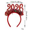 Hard wearing Plastic Christmas Head-dress 4PCS Assorted Styles Santa Hat Deer Antlers For Holiday Gatherings School Activity New Arrival