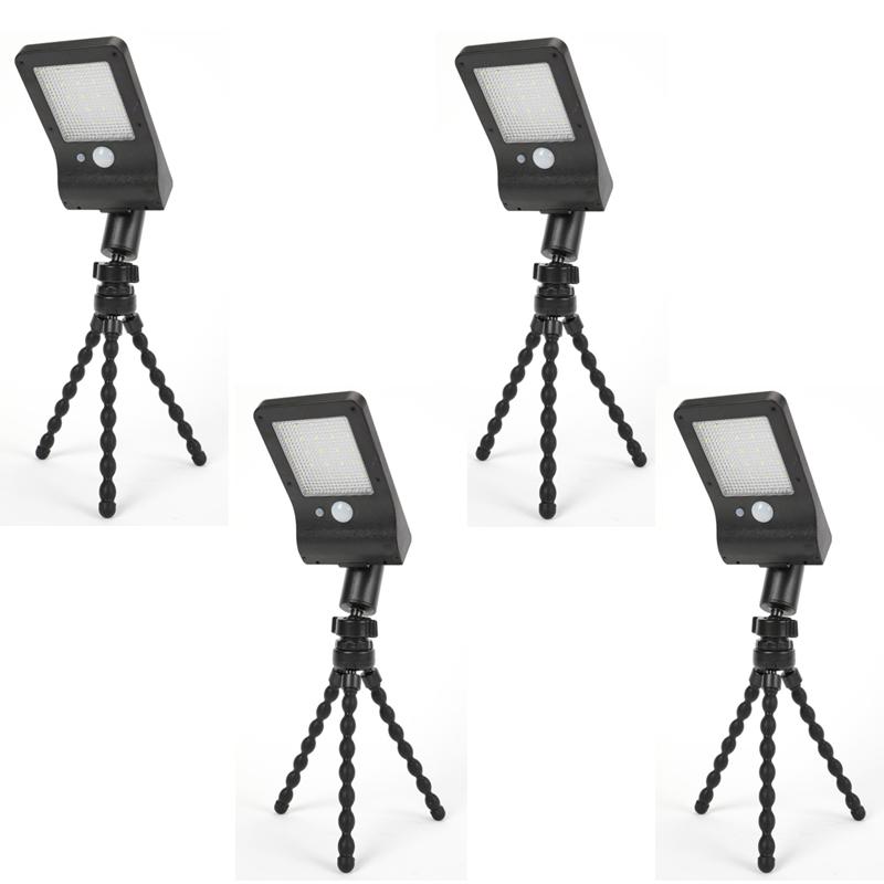 Flexibles Oktopus-Stativ mit Bewegungssensor-Außenleuchte, Dual-Charging-Solar-Campinglicht, Einstellbarer Touch-Arm, Wohnmobil-, Garten- und Hofdekoration