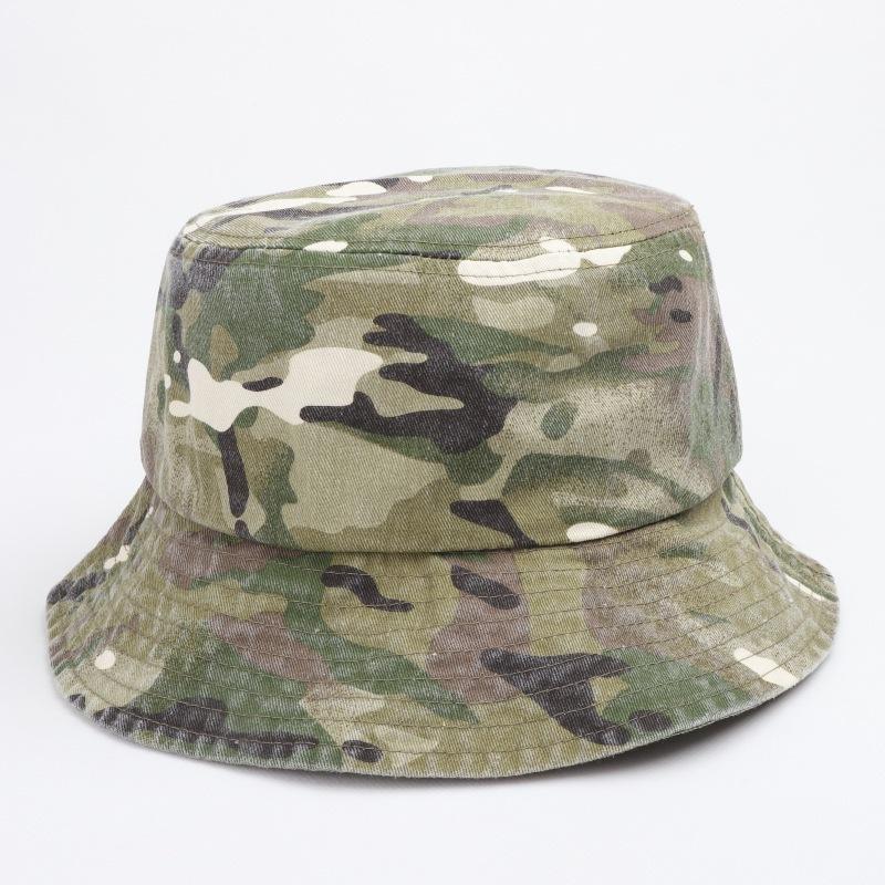 New Washed Old Camouflage Breathable Fisherman Hat Men and Women Jungle Adventure Retro Mountaineering Sun Hat Sunshade