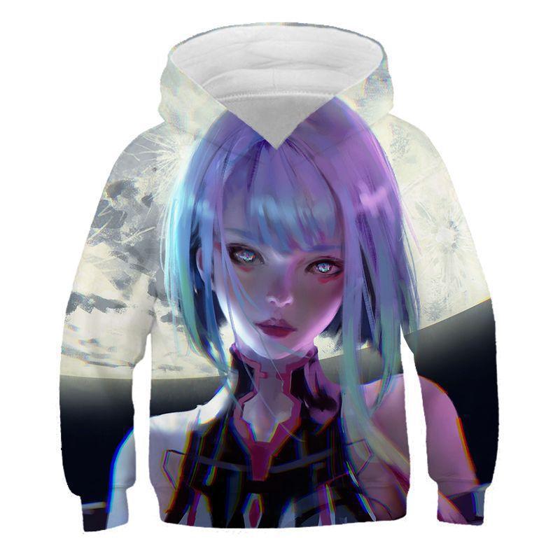 Cyberpunk Cyberpunk, Edge Walker Children's Hooded Sweater 3D Digital Printing Children's Jacket Men