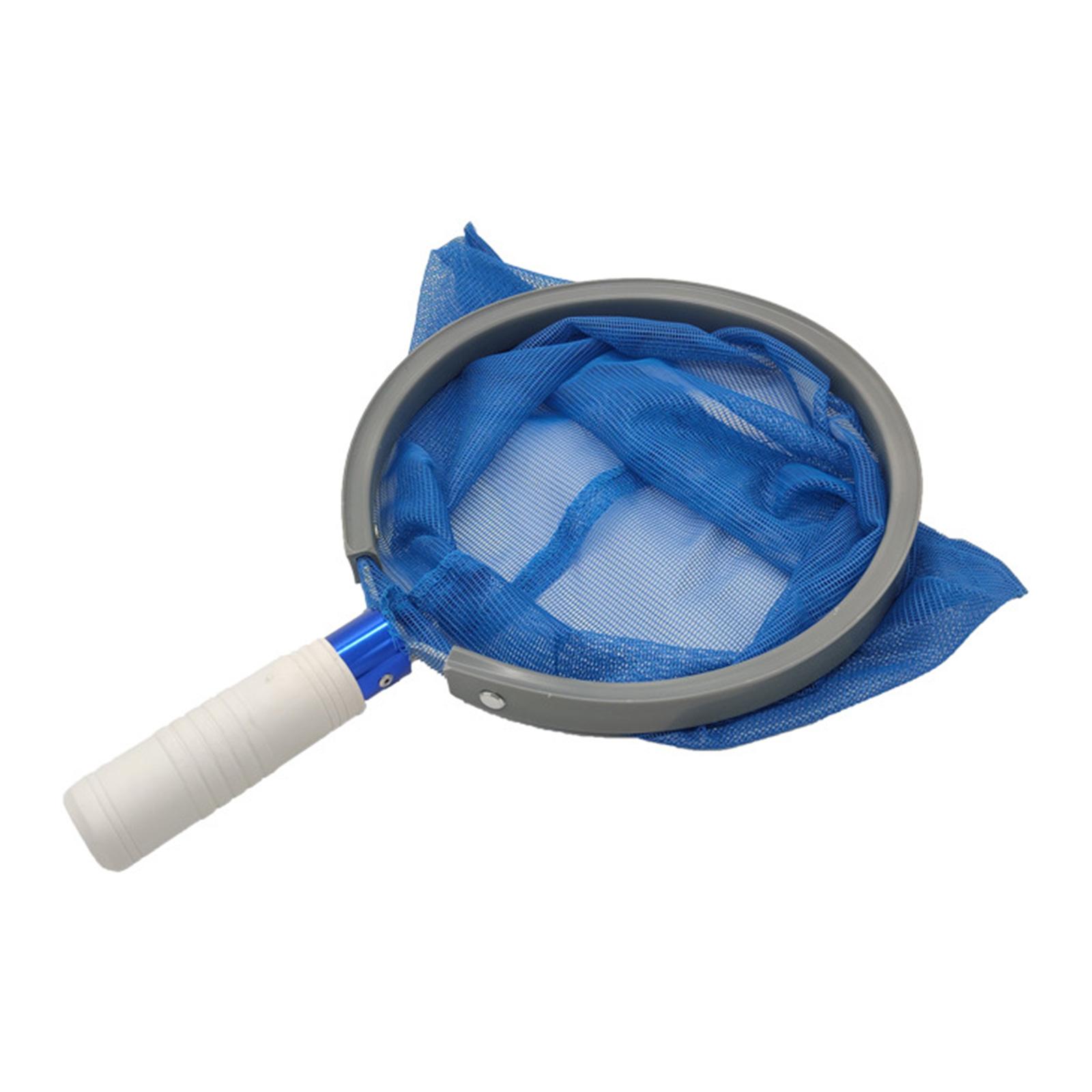 

Blue Mesh Pool Cleaning Tool Rusts Resistant Aluminum Handle Skimmer for Home and Public Pool Use Fish Pond Net