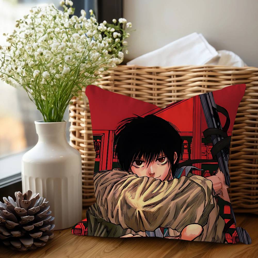S-SakamotoO Anime Pillow Cushion Cover Pillowcase Living Room Sofa Home Decor Customized