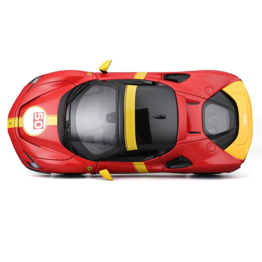 Bburago Scale Ferrari SF90 Stradale Assetto Fiorano Red Race Sports Car Diecast Model Car Finished Product 1/18 #50 / 18-16021