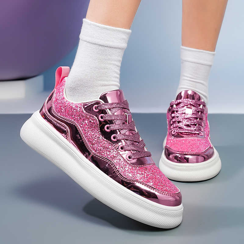 Fashion Shoes Woman Wide Heel Oxford Sneakers With Thick Soles Brown Boots Womens Sports Particular Dropshiping Tenisse Krasovki